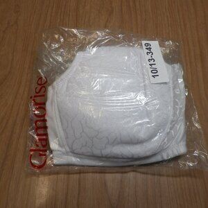 NEW in Pkg Glamorise Ladies White Lace Underwire Bra Size 36F